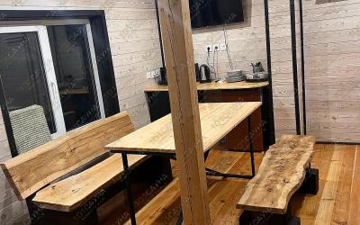 Баня Я на даче, в Артеме, Надежда-3, 12 | Комната отдыха со столом | 101sauna.ru