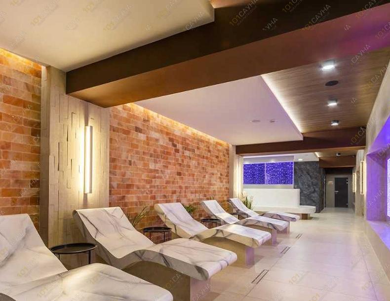 Банный SPA комплекс СПА-отель Аквамарин, в Санкт-Петербурге, Санкт-Петербург, Зеленогорск, Приморское шоссе, 593, лит Н | Зона отдыха с лежаками | 101sauna.ru
