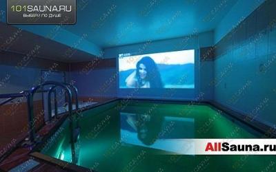 Spa-Центр Spa NEW, в Санкт-Петербурге, Руставели, 13 | Зона отдыха с бассейном и подсветкой в SPA-комплексе NEW в Санкт-Петербурге | 101sauna.ru