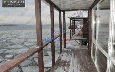 Баня на берегу Волги, в Самаре, Берег реки Волга 9 просека (9-я просека, Барбошина поляна, 54) | веранда | 101sauna.ru