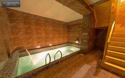 Русские бани На Перегонной 1, в Орске, Перегонная, 1 | Берлога. Фото: бассейн | 101sauna.ru