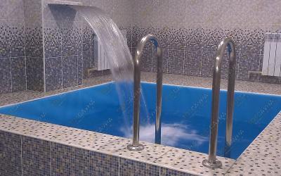 Сауна Камерун, в Кирове, Искры, 47 | Бассейн с водопадом | 101sauna.ru
