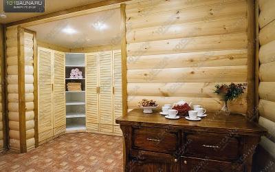 Русская баня в отеле Weekend, в Ростове-на-Дону, улица Левобережная, 47 | гардероб | 101sauna.ru