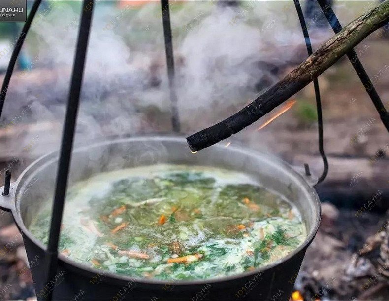 Горная баня РАССВЕТ, в Сочи, пос.Хлебороб, ул.Центральная 10 | Уха на огне | 101sauna.ru