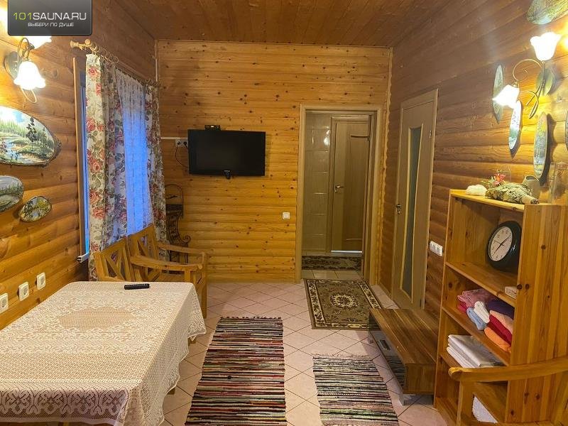 Зона парения с вениками и аксессуарами