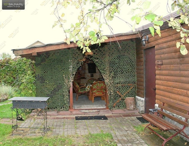 Банный комплекс на Волге, в Твери, Старое Мелково | площадка с мангалом | 101sauna.ru