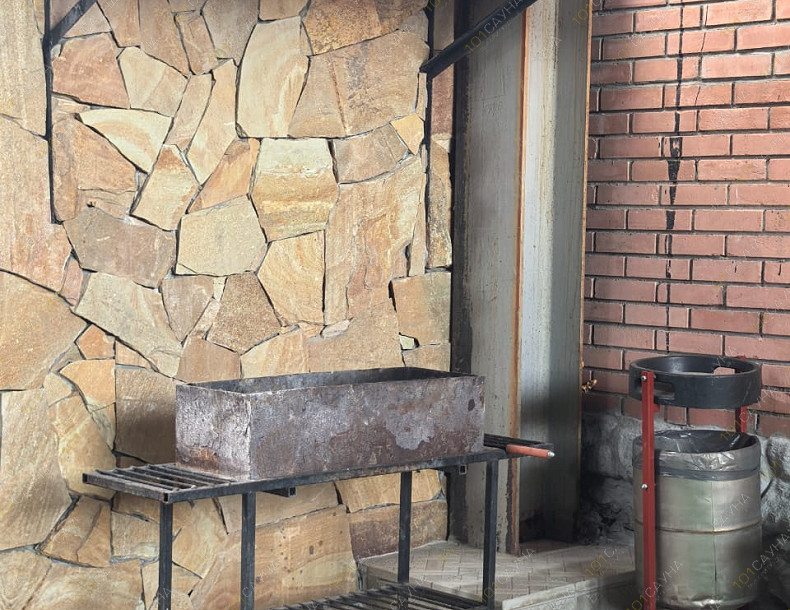 Сауна Сапфир, в Омске, Андрианова, 3 корп. 2 | Номер "Мангальное патио с бассейном "Санторини"": 2 | 101sauna.ru
