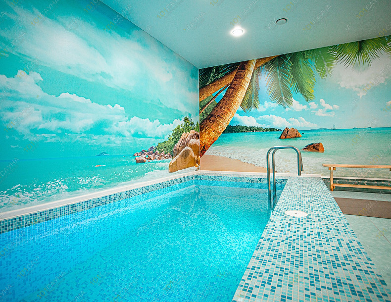 Банный комплекс Бани на Апреля, в Омске, 19 Партсъезда, 33 | Номер "Сауна - Голубая лагуна": 6 | 101sauna.ru