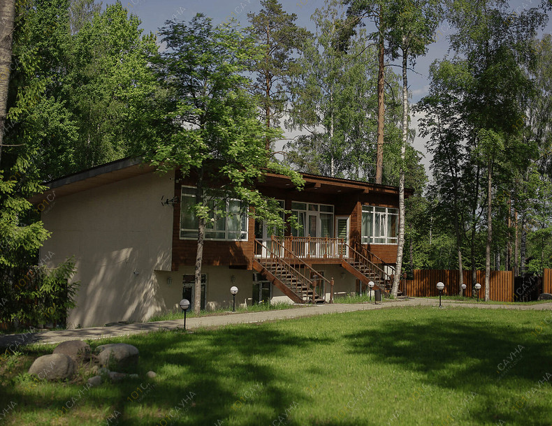 Баня в коттедже Черника Хаус загородный клуб, в Санкт-Петербурге, ДНТ Черничное, 7 | Территория загородного клуба Черника Хаус | 101sauna.ru