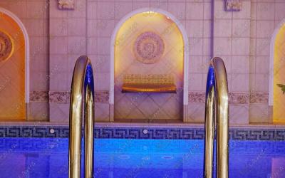 Банный SPA комплекс Велнес Центр Эмеральд, в Санкт-Петербурге, Суворовский проспект, 18 лит. А | Бассейн с противотоком в Велнес Центре Эмеральд | 101sauna.ru