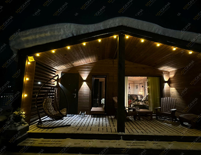 Баня Баня Форест, в Санкт-Петербурге, Приозерский р-н, дер. Борисово, ул. Дачная, 88 | Баня Форест зимой — снег на крыше, тепло внутри | 101sauna.ru