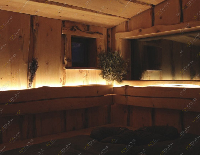Банный комплекс Хейлофт, в Санкт-Петербурге, Ленинградская обл., д. Соржа-Рыжики, ул. Дачная, 10 | Парная — вид изнутри банного дома ВЕРЕСК | 101sauna.ru