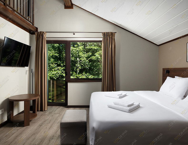 Банный SPA комплекс Хеваа, в Санкт-Петербурге, Устьинская ул., 11 | Зона отдыха в семейном люкс-апартаменте — Хеваа, Сосновый Бор | 101sauna.ru