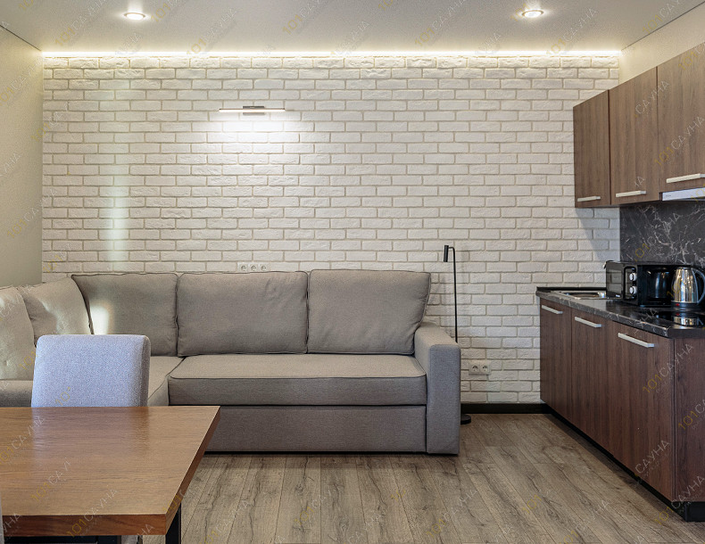 Банный SPA комплекс Хеваа, в Санкт-Петербурге, Устьинская ул., 11 | Зона отдыха апарт-сауны — Хеваа | 101sauna.ru