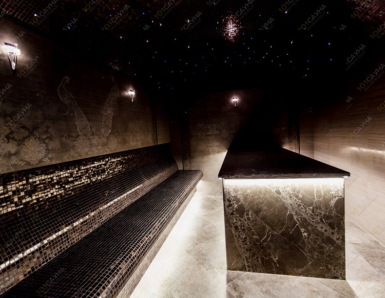 Банный комплекс Парк-отель Левада, в Санкт-Петербурге, Деревня Дранишники, участок 2 | Парк-отель Левада — турецкий хаммам с потолком «звёздное небо» | 101sauna.ru