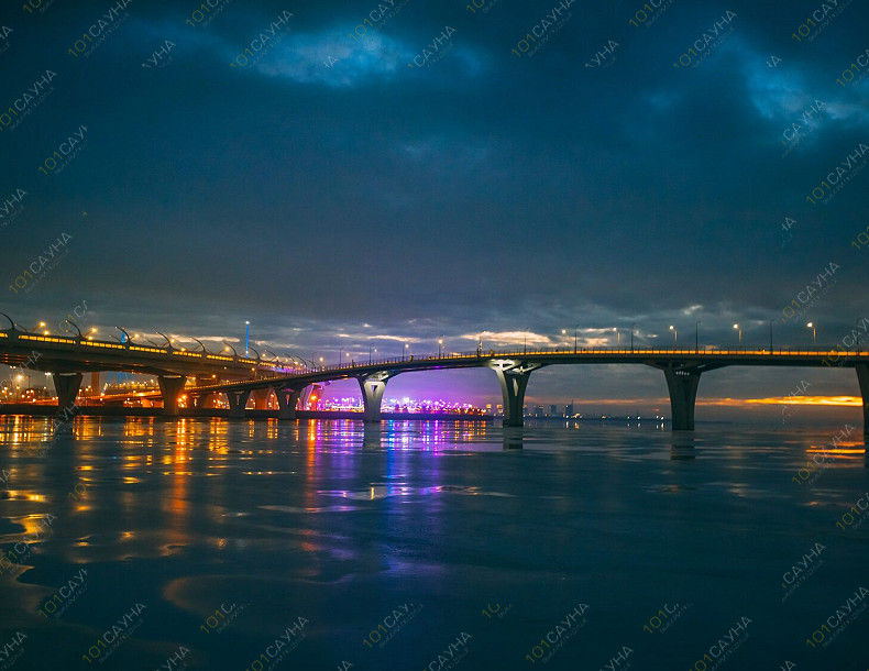 Баня Privé House, в Санкт-Петербурге, Приморский просп., 70, стр. 2 | Privé House — вид на банный комплекс на воде в Приморском районе СПб | 101sauna.ru