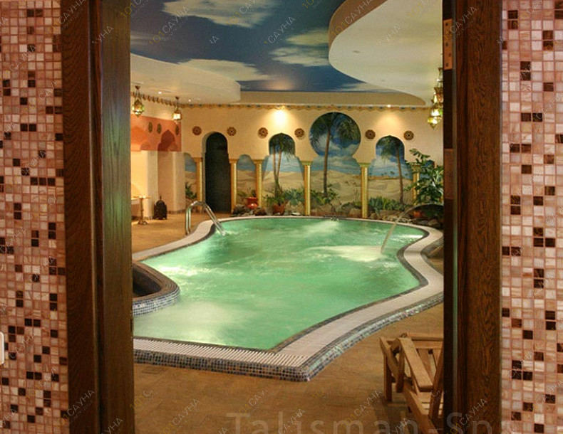 SPA комплекс Talisman-SPA, в Санкт-Петербурге, ул. Заставская, 3А, Санкт-Петербург | Водопад в бассейне — Talisman-SPA | 101sauna.ru